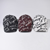 Nueva Gorra de Béisbol de 6 Paneles con Letras de Dibujos Animados Estilo Chino, Unisex, para Exteriores, Combinable con Todo, Fabricante de Gorras Personalizadas