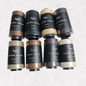 ด้ายฝ้ายสีดำสำหรับมืออาชีพ (ฝ้าย 100%) สำหรับเย็บต่อผม - Product Image 1