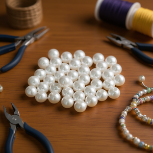 Perle di ilan da 6 mm, 20 g per la creazione di gioielli - Product Image 2