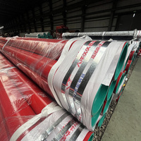 Tuyau d'incendie peint en rouge ASTM A795 SCH40 par Youfa, conçu pour les applications de protection incendie en immeubles de grande hauteur