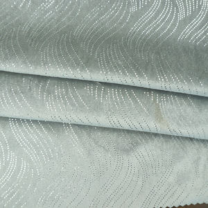 סיטונאי פוליאסטר ספנדקס נצנצים מתיחה קוריאה חומרי בגדי קטיפה רגילה בד לנשים שמלות ואימונית - Product Image 6