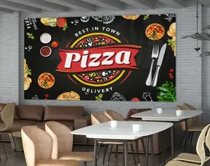 Murale 3D in PVC per Ristoranti Fast Food, Caffetterie e Cucine, Sfondo Fotografico Autoadesivo Impermeabile su Misura - Product Image 3