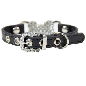 <span class=keywords><strong>Collar</strong></span> con incrustaciones de diamantes de imitación, exquisitos suministros de decoración de cristal para mascotas, joyería de cristal, suministros de accesorios para perros, gatos y cachorros - Product Image 3