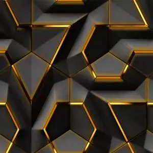 Carta da Parati Moderna Geometrica 3D in Vinile Rimovibile e Personalizzabile, Bestseller 2023 - Product Image 1