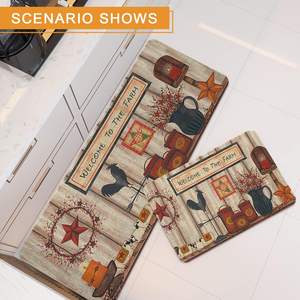 Set di 2 Tappetini Premium per Cucina in Stile Fattoria, Morbidi e Accoglienti con Motivo Gallo, Accessorio Stagionale per la Cucina - Product Image 2