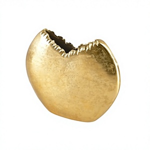 Florero de Metal Dorado de Lujo para Hotel, Restaurante, Recepción de Bodas y Decoración de Centro de Mesa para Eventos - Product Image 1