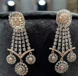 Collier ras du cou certifié en or 14 carats avec diamants naturels Ensemble de bijoux de mariée de luxe élégants avec de vrais diamants pour les occasions spéciales - Product Image 6