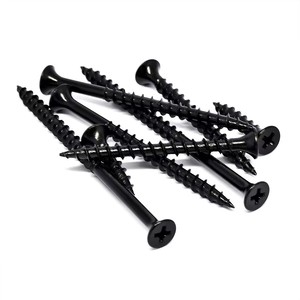 Clous de cloison sèche autotaraudeurs métallisés noirs pour l'exportation vis de <span class=keywords><strong>menuiserie</strong></span> domestique fil panneau de gypse planche de bois - Product Image 5