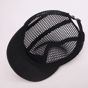 Wholesale Custom High Quality Unstructured 5 Panel Mesh Kids Hat Beach Running Outdoor Polyester Sport Cap - Product Image 6