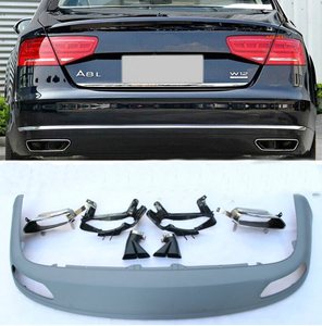 Para audi <span class=keywords><strong>A8</strong></span> facelift tuning D4 <span class=keywords><strong>W12</strong></span> difusor trasero bodykit 2011 2013 2014 - Product Image 3