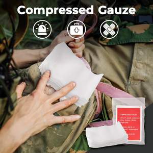 Kit de premiers secours pour traumatismes, avec patchs pré-emballés compatibles MOLLE et personnalisables, comprenant des seals thoraciques et des bandages israéliens, pour l'arrêt des saignements - Product Image 4