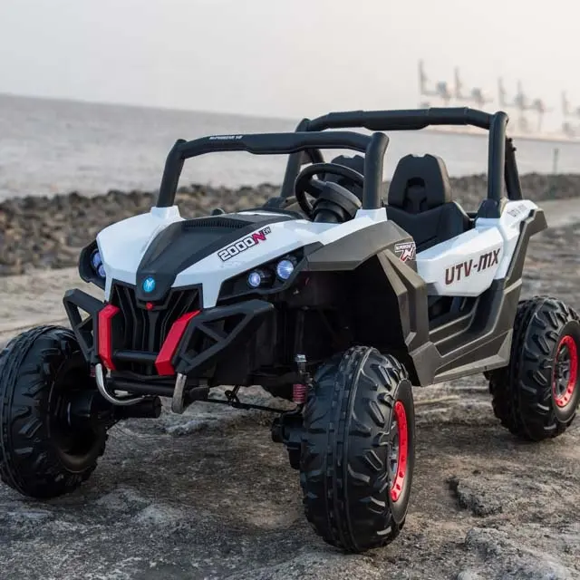 キッズUTV24v車に乗る電気おもちゃ子供2席子供用大型子供用電気自動車utv