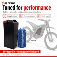 Batería para Moto Eléctrica de 72V 45Ah 50Ah con Kit de Controlador, Guía de Ajuste, Soporte de Programación, Paquete de Litio de Alta Descarga, Compatible con MX4