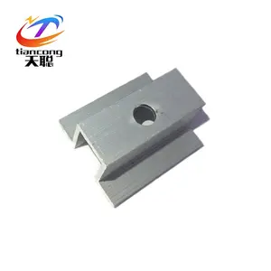 Solar panel mounting aluminum alloy middle clamp 40mm 50mm 60mm