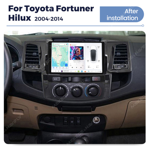 Radio para Auto Android DUDUAUTO con WIFI 5G, Compatible con Tarjeta SIM 4G, SWC Original, FM RDS para TY51-<span class=keywords><strong>Toyota</strong></span> Fortuner <span class=keywords><strong>Hilux</strong></span> 2004-2014 - Product Image 3