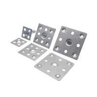 Support d'angle en métal en forme de L, réglable, avec trous fendus, pour fixation murale de rideaux en pierre, pour l'installation de façades de bâtiments