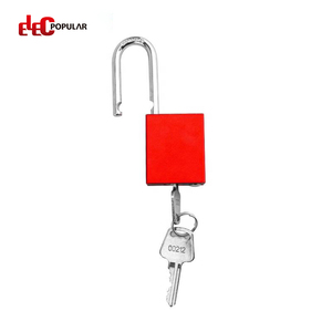 <span class=keywords><strong>Candado</strong></span> de Aluminio de Alta Seguridad Elecpopular OEM con Grillete de Acero de 38 mm, Llave Maestra, <span class=keywords><strong>Candado</strong></span> Mecánico <span class=keywords><strong>Rojo</strong></span> de Seguridad - Product Image 3