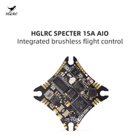 HGLRC SPECTER 15A AIO MPU6000 F411 Pengontrol Penerbangan Bluejay 15A 4in1 ESC UARTS ELRS 2.4G RX 2-4S 25.5X25.5mm untuk Drone FPV RC