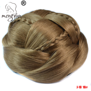 Chignons de cheveux synthétiques <span class=keywords><strong>chignon</strong></span> <span class=keywords><strong>rétro</strong></span> européen et américain pour femmes # J18 - Product Image 2