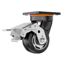 Roues directionnelles en caoutchouc de haute qualité pour convoyeur, roulettes en caoutchouc de 2 pouces – Offre Spéciale