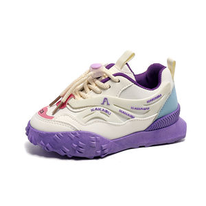 Nuove Sneakers Retrò per <span class=keywords><strong>Bambini</strong></span> Multicolore con Suola Spessa e Robusta, Allacciatura Antiscivolo, Scarpe Casual Personalizzabili con Logo - Product Image 3