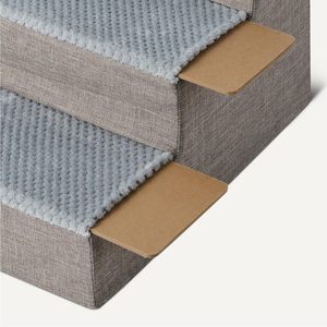 Escaleras para Mascotas de 3 Peldaños Dog Steps, 14.4 Pulgadas de Alto, Color Gris, Antideslizantes, para Cama, Sofá, Interiores, Perros y Gatos - Product Image 4