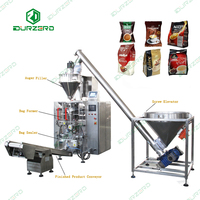 Machine à emballer verticale de poudre de café à vitesse rapide gousset Quad Seal Bag Making Machine de scellage Machine de remplissage automatique de poudre