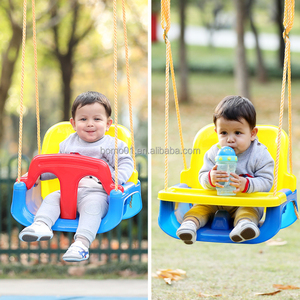 Siège de balançoire pour tout-petit Zoshine à dossier haut avec main courante de sécurité, balançoire à corde réglable, <span class=keywords><strong>accessoire</strong></span> de jeu intérieur/extérieur pour bébés - Product Image 4