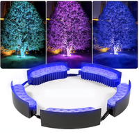 Projecteur d'arbre intelligent RGB à commande par application, 12W, étanche IP65, pour extérieur, jardin, parc, paysage, à fixer sur poteau