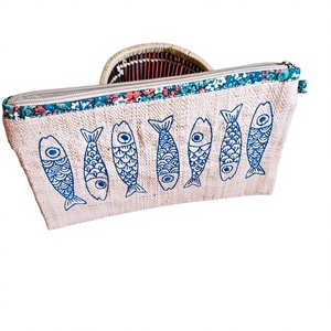 Sac fourre-tout en raphia style Rabane, simplicité urbaine, 100 % fibre de raphia, doublure Penja, garniture en cuir, fermeture à bouton, usage quotidien, export en gros - Product Image 1