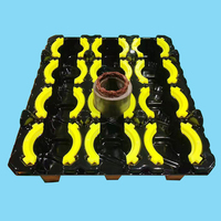 Bandeja de Almacenamiento de Plástico Termoformado ABS/HDPE Negra Resistente al Desgaste, Personalizable OEM YZG -027 para Ferretería