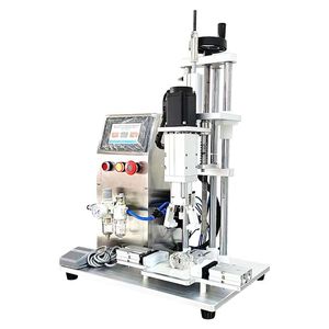 Machine de bouchage semi-automatique pneumatique pour bouteilles de 20 mm de diamètre, pour boissons, avec moteur et prise européenne, garantie 1 an - Product Image 3