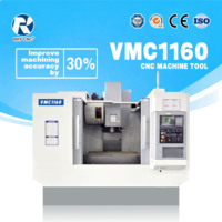 Centre d'usinage vertical VMC1160, machine de fraisage CNC 3 axes, commande GSK, broche BT40, haute précision pour le traitement des métaux