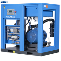 Meilleur prix 380V huile injectée Type électrique compresseur d'air à vis WEG IE4 moteur haute capacité 380V huile injectée refroidissement par Air petit