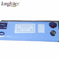 Longhitex 145GSM 58 "kulit persik jubah tahan kerut 100% poliester harga pabrik seragam Thobe dari produsen