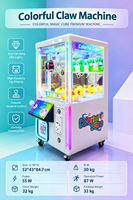 Machine à griffes mini LED à monnayeur, directement de l'usine, pour attrape-jouets et jeux à prix, idéale pour centres commerciaux et parcs d'attractions
