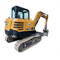 Excavatrice Sany SY60C d'occasion, 90% neuve, poids de la machine 6000 kg, en stock, vente directe en Tunisie, à saisir sans hésiter