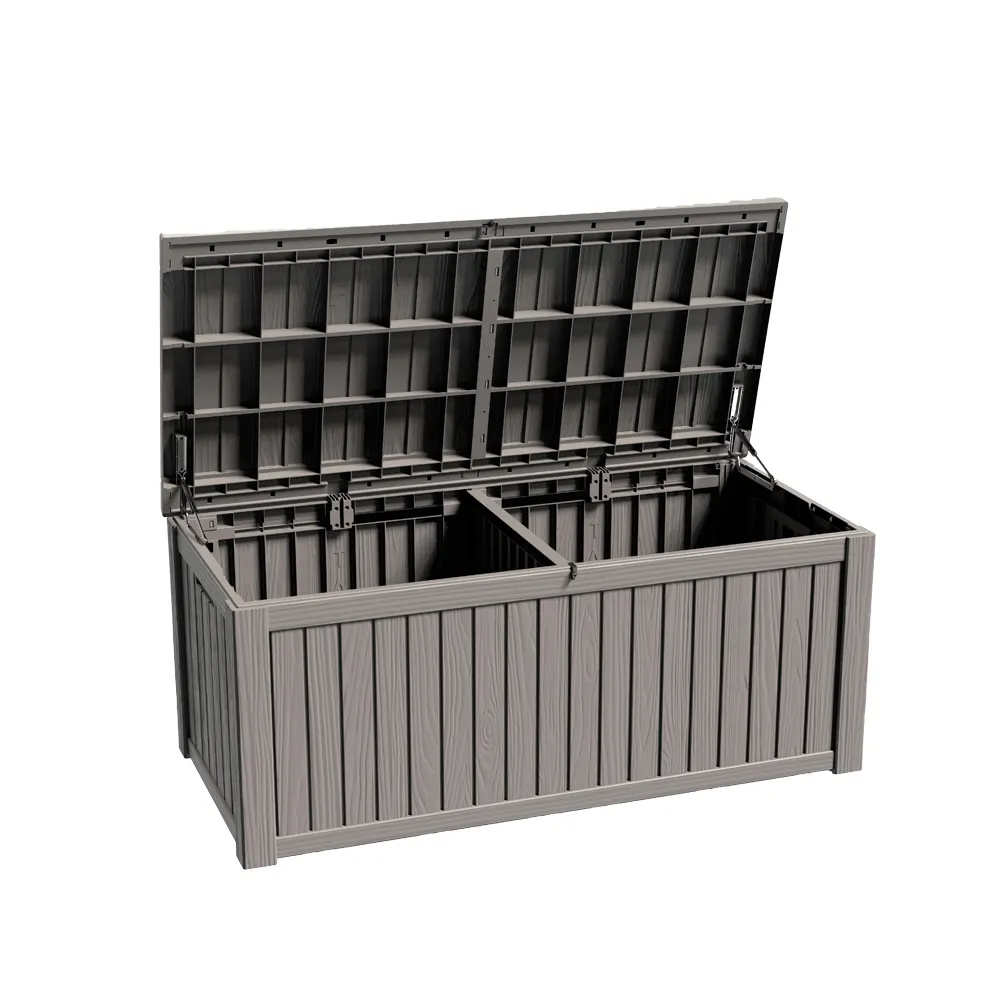 Heavy duty garden steel support dispenser storage plastic box with lid