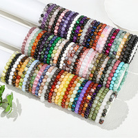 Bracelet artisanal en améthyste et agate naturelle, bijoux de mode minimalistes et polyvalents, vente en gros