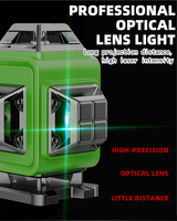Mini niveau laser 4D avec 16 lignes produit alimenté par batterie au lithium