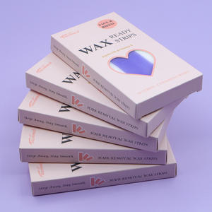 Kit de Depilación Facial Trummed Listo <span class=keywords><strong>para</strong></span> Usar, Bandas de <span class=keywords><strong>Cera</strong></span> Hipoalergénicas, Toallitas Post-Depilación, Color Morado, <span class=keywords><strong>para</strong></span> Depilación en Casa - Product Image 2