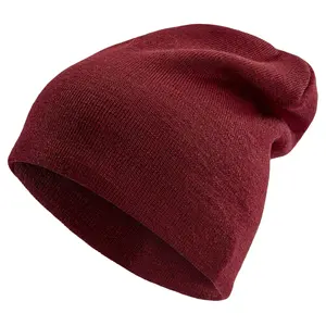 Mũ Beanie Ấm Áp Mùa Đông Logo Tùy Chỉnh, Mũ Đầu Lâu Lót Mềm Cho Nam Nữ Mũ Len Tùy Chỉnh Vải Dệt Kim Chất Lượng Nhẹ.