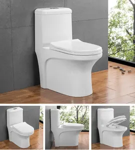 2022 hot venda de Cerâmica de Louça Sanitária Wc Banheiro vaso sanitário marca dual flush Montado Chão Um Pedaço Wc
