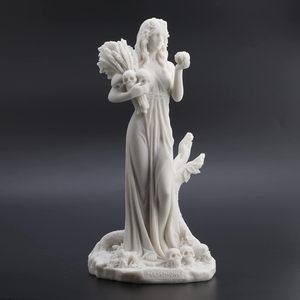 Estatua de Resina de Persefón, Diosa Griega de la Vegetación y el Mundo Subterráneo, Diseño Veronese, 10 1/4 Pulgadas, Acabado Blanco Mármol - Product Image 2