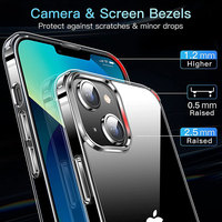 Coque de téléphone portable en TPU transparent pour iPhone 14 11 12 13 Pro XS Max X XR housse de Protection d'objectif pour iPhone 7 8 6S Plus SE couverture arrière