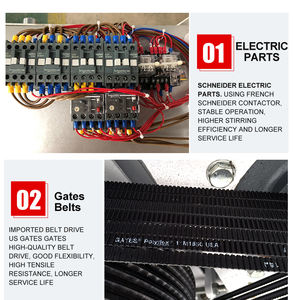 Equipo de panadería de 160kg de capacidad, mezclador en espiral de 250L, mezclador de masa, máquina Digital para hacer <span class=keywords><strong>Pasta</strong></span> de pan <span class=keywords><strong>y</strong></span> <span class=keywords><strong>Pizza</strong></span> para tiendas de alimentos - Product Image 5