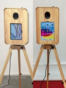 Cabina de Fotos Plegable de Roble Vintage de Doble Cara — Altavoz Marshall Opcional, Soporte para Impresora y Unidad de Flash - Product Image 5