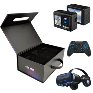 Cina scatola di carta rigida personalizzata VR Gamepad fotocamera confezione di prodotti elettronici magnetici scatole regalo con manico