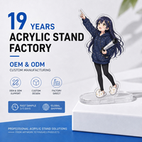 Display Akrilik Anime untuk Meja dengan Lapisan Perak & Alas Embos yang Dapat Dilepas, Tersedia dalam Jumlah Terbatas, Epoxy Dome & Lapisan Emas