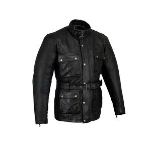 Vestes en cuir véritable - Bomber Vintage pour femmes, respirantes, pour la moto, la course, la conduite, les meilleures vestes en cuir et en denim - Product Image 1